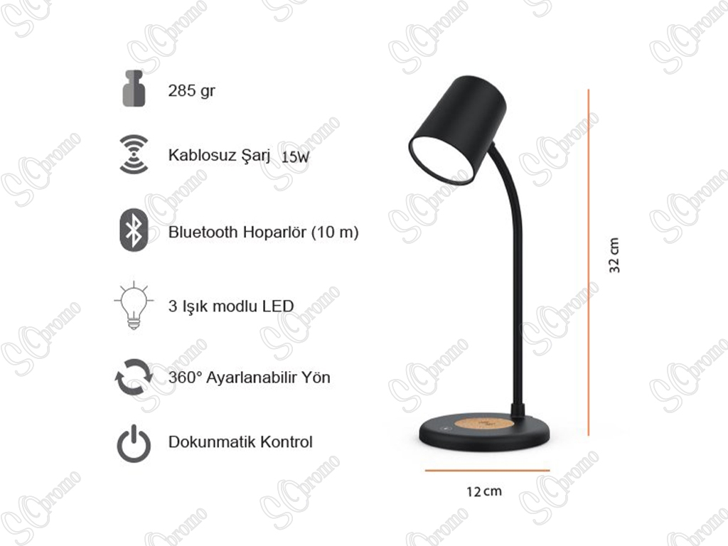 KABLOSUZ SARJ CİHAZI (WİRELESS SARJ-LAMBA-HOPARLÖR)